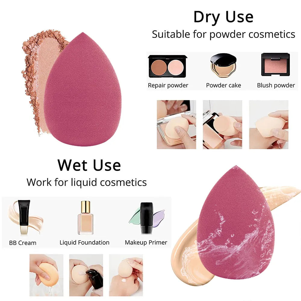 8pcs Makeup Sponge Blender Beauty Egg Cosmetic Puff