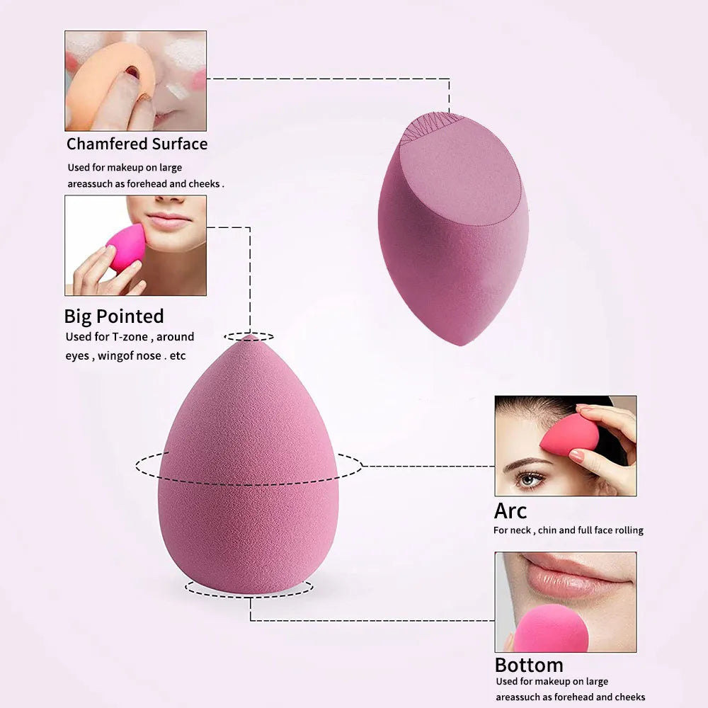 8pcs Makeup Sponge Blender Beauty Egg Cosmetic Puff